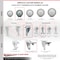 Service Caster 3.5 Inch SS Thermoplastic Rubber 1/2 Inch Stem Caster Set Total Lock Brake SCC SCC-SSTSTTL20S3514-TPRB-381615-4 - alternate 5